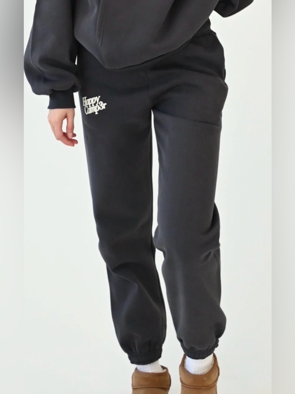 Happy Camp3r PUFF SERIES‎ SWEATPANTS - CHARCOAL GRAY Size Small